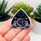 Black and White Sun and Moon Ouija Planchette Charms, 40x42mm